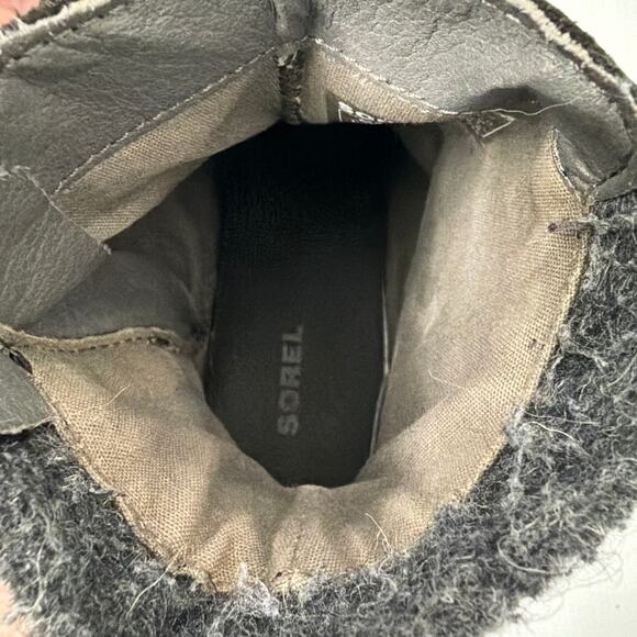 Sorel Boots Womens Size 7 Black Lolla Ankle Booties Leather Buckle Side Zip - Picture 7 of 12